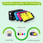 Upgraded 952xl Ink Cartridges Combo Pack Replacement for HP 952 XL High Yield Compatible with OfficeJet Pro 8710 8720 8740 7740 8210 Printer (1 Black 1 Cyan 1 Magenta 1 Yellow)