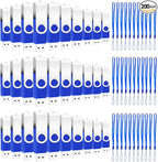 200 Packs of 128MB (Not 128GB) Flash Drives Bulk EASTBULL Flash Drives Pack 128MB USB2.0 Thumb Drives Bulk with Strings (200PCS)