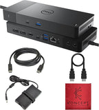 WD22TB4 Dell Thunderbolt 4 Dock 40Gbps USB-C/USB A - Dell Docking Station Dual Monitor with 180W, HDMI & DisplayPort Cable - Supports 4K Displays & Upto 3 Monitors (Renewed)