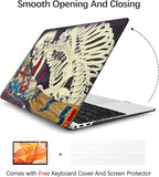 Berkin Arts for MacBook Air 15 inch Case 2025 2024 2023 Release M4 A3241 M3 A3114 M2 A2941 with Keyboard Cover & Screen Protector Feudal Japan Art (The Skeleton Specter by Kuniyoshi)