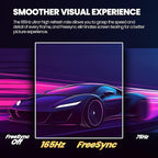 CRUA 34 Inch Curved Gaming Monitor, 21:9 WQHD 3440x1440 165Hz/144Hz 1500R Ultrawide Computer Monitor Support Freesync, PIP/PBP, 120% sRGB, HDMI 2.0 & DP 1.4, Wall Mountable/Tilt Adjustable-Black
