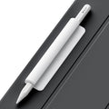 ELETIUO Silicone Pencil Holder Sleeve,Compatible with Apple Pencil (USB-C),Apple Pencil 1st/ 2nd Generation,Strong Adhesive Sticky Attached to iPad Case for Stylus Pens,White