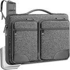 Hseok Laptop Case 15 15.6 16 inch Sleeve with Handle and Hidden Strap,Compatible with MacBook Pro 15.4 16, 360° Protective PC Briefcase with 4 Pockets for Laptop Accessory,Easy to Carrying, Grass ash