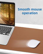 Non-Slip Desk Pad,Mouse Pad,Waterproof PU Leather Desk Protector,Ultra Thin Large Desk Blotter,Waterproof Keyboard mat for Office/Home/Decor(Brown 23.6" x 13")
