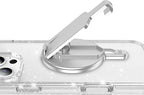 BAISRKE Magnetic Belt Clip Phone Holder, Strong Magnetic Waist Clip Compatible with Phone Cases, Portable & Versatile Accessory for Travel & Outdoor Use (Silvery)