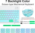 Black Keyboard Case for iPad Air 11 2024 and iPad Pro 11inch 2022-6th / 2021-5th / 2020-4th / 2018-3rd Generation – Magnetic Keyboa (Bright Color)