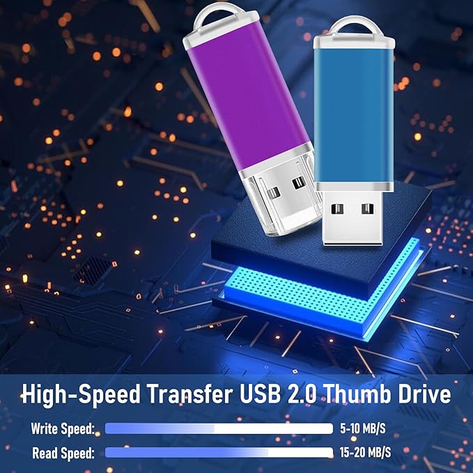 USB Thumb Drive 4GB Flash Drive 50 Pack, Nicepicten FAT32 Memorias USB 2.0 Flash Drive Bulk 4GB Jump Drives Multiapck Memory Stick with 50PCS Lanyards (Mixcolor 50 Pack, 4 GB)