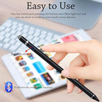 Stylus Pen for iPad, DOGAIN Active Pencil for Touchscreen with Dual Touch Function, Active Digital Fine Point Pen Compatible with Apple iPad/Pro/Air/Mini/iPhone/Samsung//iOS/Android and More - Black