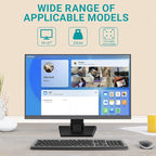 Jakeko Lay Flat Monitor Stand 24 inch - Low Foldable Monitor Stand Universal VESA 100 Adjustable