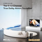 ULTIMEA 5.1.2 Dolby Atmos Soundbar with 8" Wireless Subwoofer, Upward-Firing Drivers, Home Theater Surround Sound System for TV, 4K HDR, Nova S80 (2025 Upgraded Speakers)