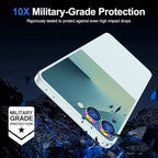 for Samsung Galaxy Z Flip 7 Camera Lens Protector, Individual Metal Ring Tempered Glass Lens Cover, [Strong Adsorption] Scratch Resistant Ultra-Thin HD Clear Lens Cover, 1 Set-Colorful Ring