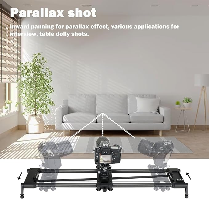 Konova New G1 Wireless Motorized Integrated Carbon Slider for Video, Time Lapse, Stop Motion, Parallax Panormaic Shooting (60cm (23.6"))