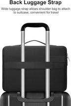 MOSISO 360 Protective Laptop Case 17.3 inch, 17-17.3 inch Laptop Sleeve Compatible with Dell HP Lenovo Asus Acer Alienware Notebook Computer, Side Open Bag with 2 Raised&1 Flapover Pockets, Black