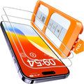 TOCOL for iPhone 14 Pro Screen Protector 9H Hardness Military Grade Shatterproof HD Tempered Glass Full Coverage Easy Installation Case Friendly 2 Pack