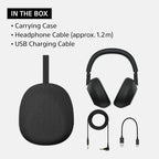 Sony WH-1000XM6 The Best Wireless Noise Canceling Headphones, HD NC Processor QN3, 12 Microphones, Adaptive NC Optimizer, Mastered by Engineers, Studio-Quality, 30-Hour Battery, Black