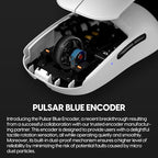 Pulsar Gaming Gears X2A mini Wireless Gaming Mouse, Ultra Lightweight 1.94 oz (55 g), Ambidextrous, Optical Switch, 2.4 Ghz 1 ms, 26000 DPI, PAW3395 Sensor (Mini, Wireless, White&Black)
