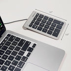 USB C Wired Number Pad for Mac - 10 Key USB Keypad, Type C Numeric pad, Number Keypad for Keyboard and Number Pad for Laptop, MacBook Pro/Air, iMac, and PC - 5ft Cable Numpad - Space Grey Keypads