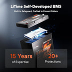 LiTime 12V 100Ah Xtra-Mini Bluetooth Small LiFePO4 Battery (2)