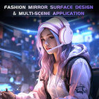 2.4GHz Wireless Gaming Headset for PS5, PS4 Fortnite & FPS Gamers, PC, Nintendo Switch, Bluetooth 5.3 Gaming Headphones with Noise Canceling Mic, Stereo Sound, 40+Hr Battery (Pink)