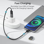 Elebase USB C to USB Adapter 4Pack,USBC Male to USB 3.0 Female MacBook Pro Air Adapter,Type C Thunderbolt 3 OTG Converter for Flash Thumb Drive,iPad mini,Mac,Apple iPhone 16 16e 15,Samsung S25 S24