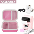 Case Compatible with Phomemo M110 Label Maker - Portable Mini Bluetooth Thermal Label Maker Carrying Storage Bag for Printer Labels, USB Cable and Accessories - Pink (Box Only)