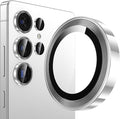 YWXTW [2025 Original Like for Samsung Galaxy S25 Ultra Camera Lens Protector, [Ultra-Thin & 6X Stronger] S25 Ultra Camera Lens Cover, 9H Tempered Glass Upgraded Metal Edging(Titanium silver)