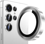 YWXTW [2025 Original Like for Samsung Galaxy S25 Ultra Camera Lens Protector, [Ultra-Thin & 6X Stronger] S25 Ultra Camera Lens Cover, 9H Tempered Glass Upgraded Metal Edging(Titanium silver)