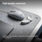 DELTAHUB - Minimalistic Felt Desk Protective Pad, Anti-Fray, Anti-Slip, Easy to Clean, Easy Glide, Long Lasting, Sleek Design, Comfortable, Resistant, Desk Mat, PC, Mac, Laptop - Large (18x32inch)