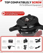 IFOOTAGE Seastar Q1S, Quick Release Plate, Upgrade Camera Quick Connect Tripod Mount Compatible with Canon, Nikon, Sony DSLR Camcorder Video Photography, Ball Head,Tripod, Monopod, Slider etc