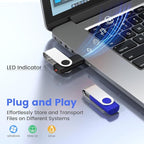 ABLAZE 4GB USB Flash Drive 100 Pack, USB 2.0 Thumb Drives Bulk Memory Sticks Pendrives 100PCS (Mixcolors)