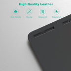 Laptop Bed Tray Desk with Adjustable Heights and Angles, Upgraded-Sturdy Foldable Lap Desk for Bed/Couch/Floor (NO Drawer, Black)