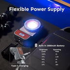 Harlowe Iris Content Creator Lighting Kit 5W Bi-Color Portable LED Light for Photography and Video Recording, 2700K-6500K CRI/TLCI 96+, IP54, App Control on Camera Light Creator Kit, Black