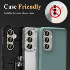 YWXTW Camera Lens Protector for Samsung Galaxy S24 / S23 / S23 Plus, [NOT for S24 Plus] 9H Tempered Glass Metal Individual Ring Camera Screen Protector for S24 Accessories (Gold Glitter)