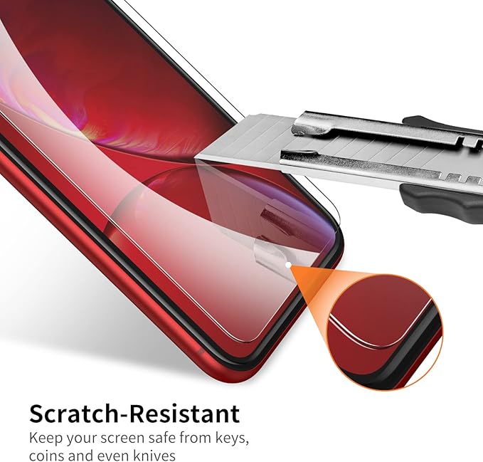 UNBREAKcable Screen Protector for iPhone XR / iPhone 11 [3-Pack], 9H Hardness Tempered Glass for iPhone XR / 11, Case Friendly, 2.5D Round Edge, Anti-Bubbles, Easy Install Tool (Not Whole Screen).
