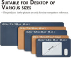 Cork Desk Mat - Small Dual-Sided Desk Pad for Office and Home - Desk Organization and Accessories - Ideal for Large Mouse Pad and Small Desk Mats on Top of Desks(Dark Blue,23.6"x 13.8")