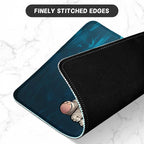 ITNRSIIET Mouse Pad with Stitched Edge Premium Textured Smooth Precise Operation Waterproof Washable Non-Slip Rubber Base Desktop Protection Mat, 10.2×8.3×0.12 inches, Pretty Elephant