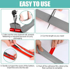 Floor Cord Cover Cavity 0.8"x0.37" Self Adhesive Cord Hider, 10FT Low Profile Cable Management, Extension Strip Protector for Wires, Prevent Cable Trips for Offices, Gyms, Exhibitions（Gray）