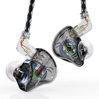 YINYOO KBEAR Storm Professional in Ear Headphones Monitor Earphones for Singers Drummers Musicians Bassists, Custom Wired Earbuds IEM, Hi Res Detachable OFC Silver-Plated Cable Auriculares