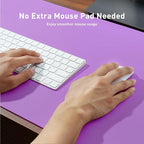 Aothia Leather Desk Pad Protector, Mouse Pad, Office Desk Mat, Non-Slip PU Leather Desk Blotter, Laptop Desk Pad, Waterproof Desk Writing Pad for Office and Home (36" x 17", Iris Violet)