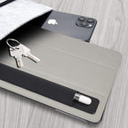 Doormoon Pencil Holder for iPad 2018 (6th Gen)/ iPad Air 9.7 / Pro 10.5" 12.9", Detachable Elastic Apple Pencil 2nd Gen Leather Sleeve Pocket Pouch (Black x 2)
