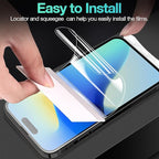 3 Pack Flexible Film Screen Protector for iPhone 16 Pro Max, Non-breakable Soft TPU Hydrogel Film for iPhone 16 Pro Max Screen Protector Film (NOT Glass)