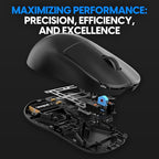 Pulsar Gaming Gears X2H mini Wireless Gaming Mouse, Ultra Lightweight 1.83 oz (52 g), Symmetrical, Optical Switch, 2.4 Ghz 1 ms, 26000 DPI, PAW3395 Sensor (Mini, Wireless, Black)
