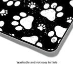 Mouse Pad, Cute White Dog Paw Mouse Pads for Desk, 9.5" x 7.9" Non-Slip Rubber Base Computer Mousepad with Women, Portable Square Design for Wireless Mouse and Pad Laptop Office & Travel