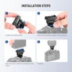 NEEWER Magnetic Mount Adapter Compatible with DJI Osmo Action 5 Pro/4/3, Upgraded Metal Quick Release Action Camera Mount Vlogging Accessories