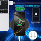 Battery Case for iPhone 16 Pro Max, Upgraded 12000mAh Rechargeable Portable Extended Battery Pack Supported Qi Wireless Charging Case Compatible with iPhone 16 Pro Max (6.9 inch) Charger Cover (Black)