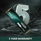 FN955 2TB NVMe SSD M.2 2280 PCIe Gen4x4, Up to 7300MB/s, 3D NAND TLC Flash Internal Solid State Drive, Configure SLC Cache, Storage and Memory Expansion for PS5 Laptop Desktop
