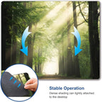 Hokafenle Mouse Pad, Natural Forest Mouse Pad, Rectangle Mouse Mat Square Waterproof Mouse Pads Non-Slip Rubber Base Mousepad for Office Laptop, 9.5"x7.9"x0.12" Inch