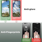 2 Pack Matte Privacy Screen Protector for iPhone 11 Pro Max and iPhon XS MAX 6.5-Inch Auto Dust Removal, No Bubbles,Anti-Spy Tempered Glass Film, Easy Installation