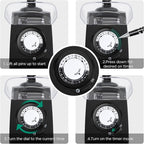 G-Homa 24 Hour Mechanical Outdoor Timer Outlet, Outdoor Timer for Lights, 3-Prong Outdoor Light Timer Waterproof for Home and Garden 15A 1/2HP Heavy Duty, CSA Listed [2 Packs]