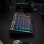 Redragon K516 Shiva TKL Wired RGB Membrane Gaming Keyboard, 87 Keys Mechanical-Feel Keyboard w/Smooth Linear Switch, On-Board Macro & Dedicated Multimedia Keys, 16.8M RGB Backlit, Software Supported
